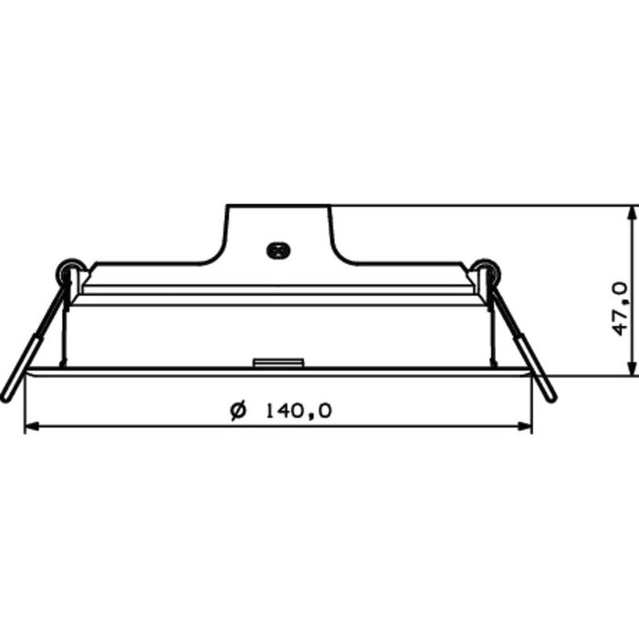 LED PANEL CIRCLE 12.5W 1300LM 6500K 14CM PHILIPS