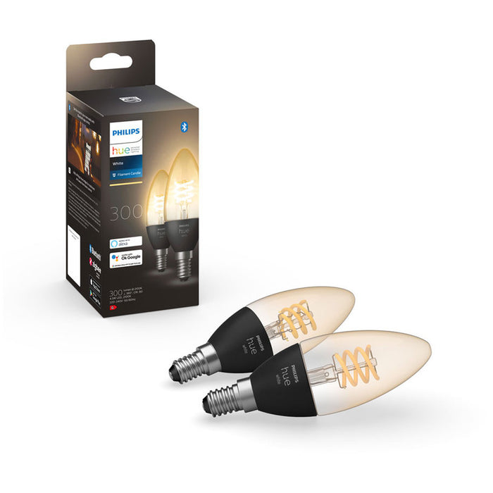 LED BULB E14 4.5W 2700K FILAMENT 2 PCS PHILIPS HUE
