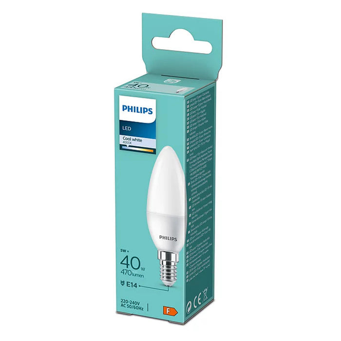 LED BULB PHILIPS E14 4.9W 4000K CANDLE