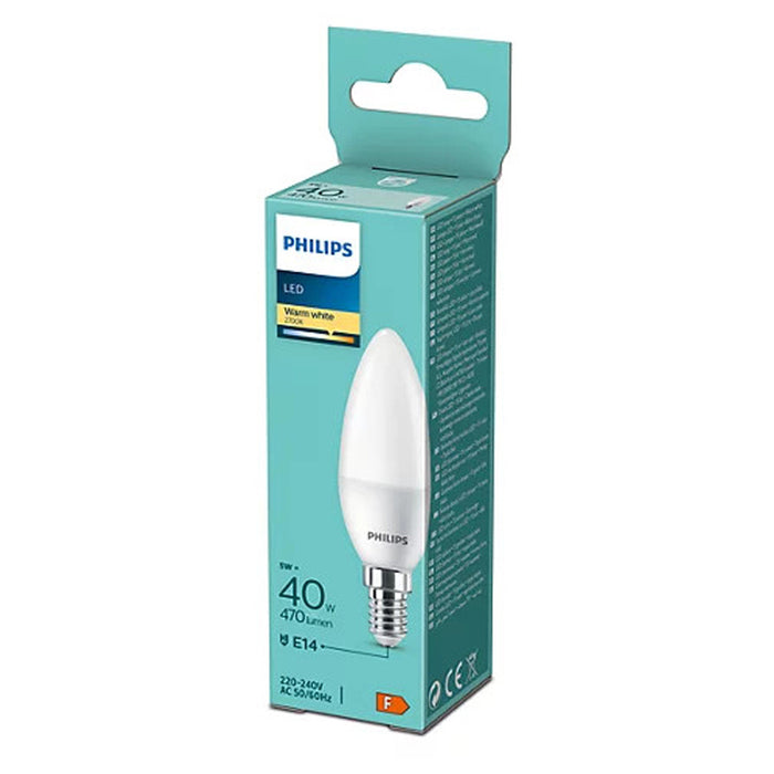LED BULB PHILIPS E14 4.9W 2700K CANDLE