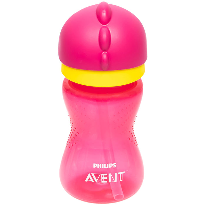 CUP WITH STRAW 300 ML PINK 12 M + PHILIPS AVENT