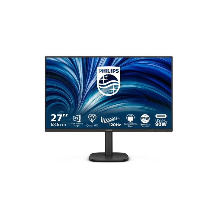 Philips 27B2U3601, 27" IPS WLED, 2560x1440@120Hz, 4ms GtG, 350cd m/2, 1500:1, 50M:1 DCR, Adaptive Sync, FlickerFree, SoftBlue, 2Wx2, Tilt, Height Adjust, Pivot, Swivel, HDMI, DP, RJ45, USB hub
