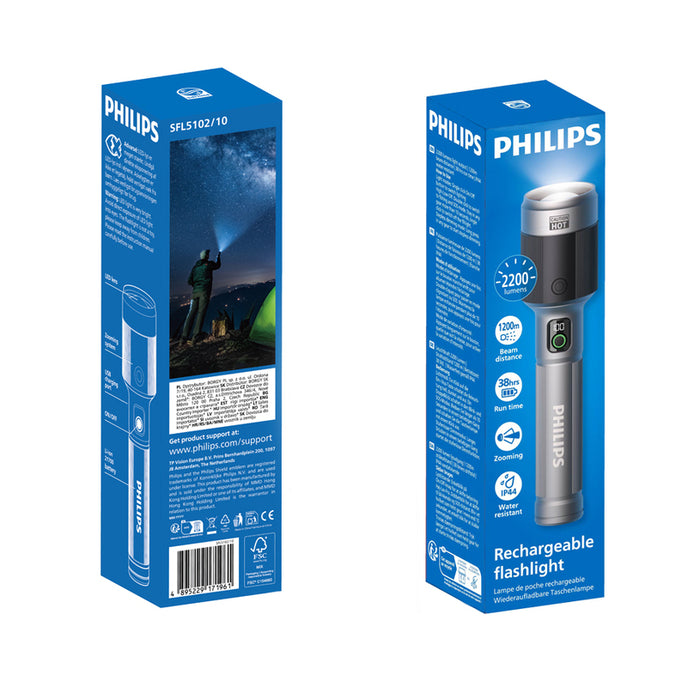 LED flashlight PHILIPS SFL5102/10, 60 W