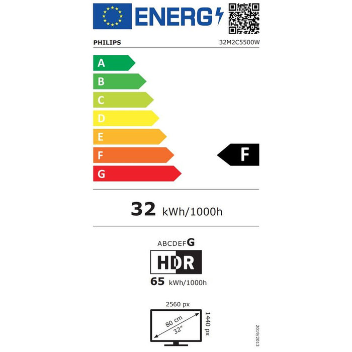 Philips Evnia 32M2C5500W, 31.5" Curved 1000R, Fast VA, WLED, 2560x1440@240Hz, 1ms GtG, 0.5ms MPRT, 500cd m/2, 4000:1, Mega Infinity DCR, Adaptive Sync, FlickerFree, Low Blue Mode, Tilt, Height Adjust, Swivel, 2xHDMI, 2xDP, USB hub