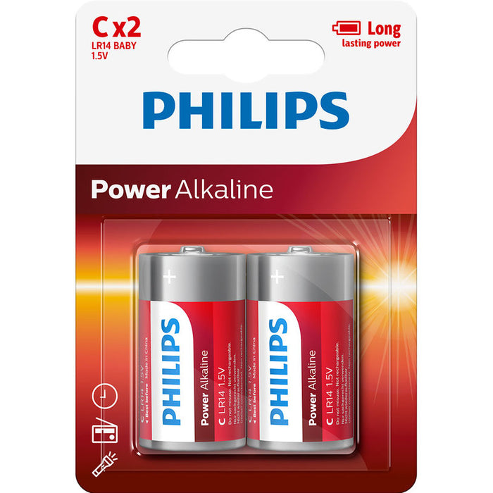 BATTERIES PHILIPS POWERLIFE C LR14P2B/10