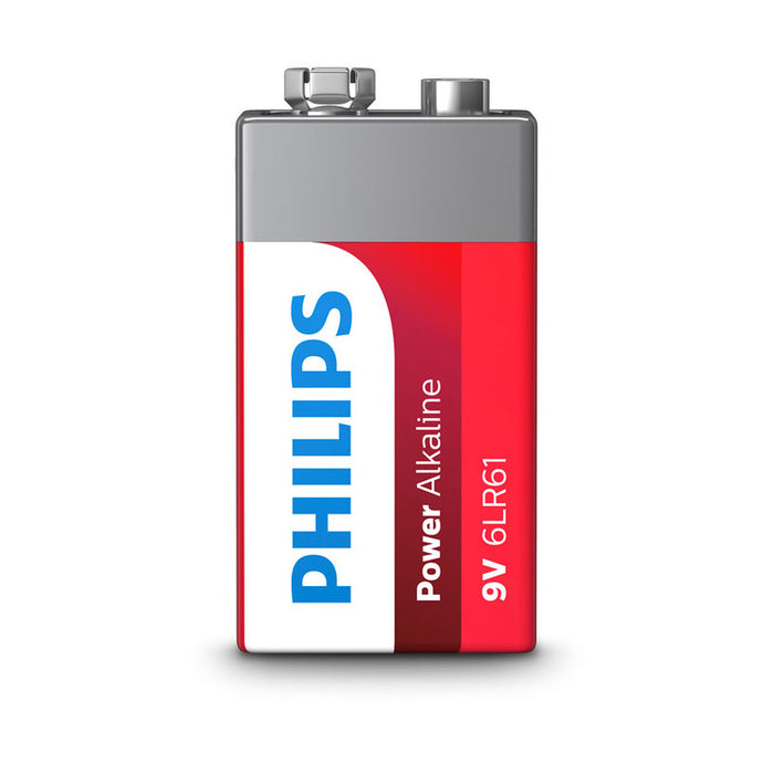 BATTERIES PHILIPS POWERLIFE 9V 6LR61P1B/10