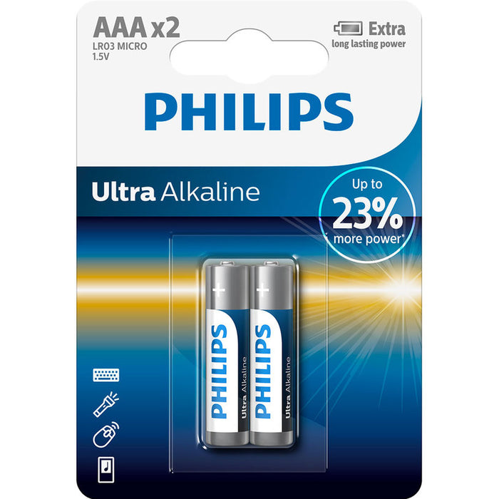 BATTERIES PHILIPS ULTRA AAA LR03E2B/10