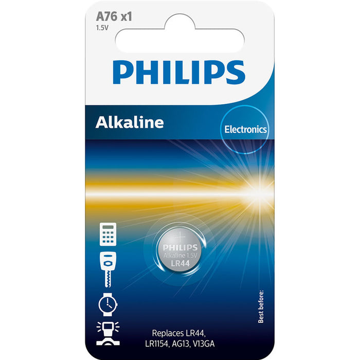 BATTERIES PHILIPS LR44/A76