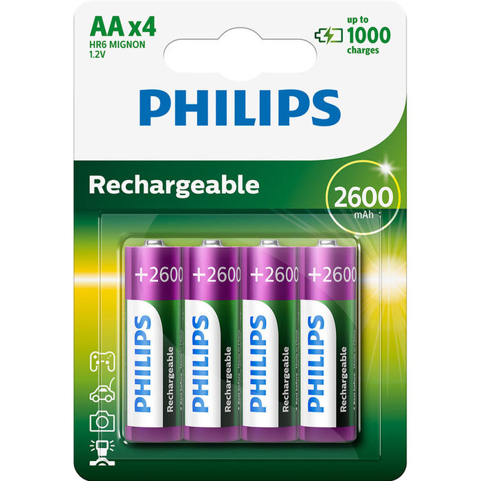 PHILIPS MULTILIFE AA 4-BLISTER NIMH 2600