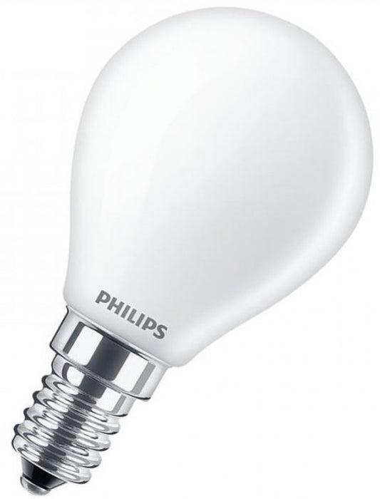 Philips Core LED 4.3 = 40W 827/P45 E14 bulb, transparent sphere