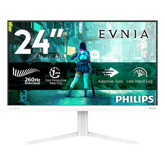 Monitor PHILIPS Evnia 24M2N3201PL/00 0.274 mm, 178°/178°, IPS, 23.8 ", 60.5 cm, 1920x1080, 260.00 Hz, 1.00 ms, HDMI, DisplayPort, WHITE