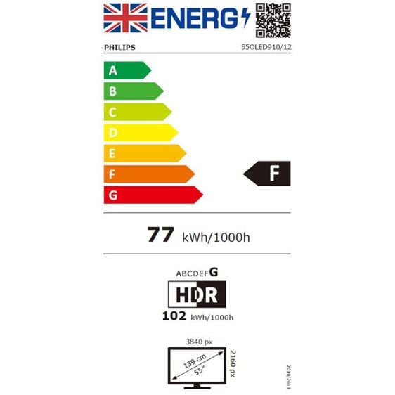 TV PHILIPS 55OLED910/12, 55"(139 cm), OLED+ 4K Ambilight TV
