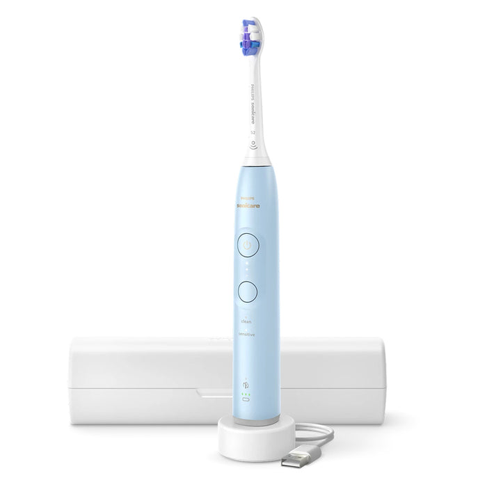 Philips Electric Toothbrush Sonicare 6100 Series with Case HX7406/02 Light Blue EU