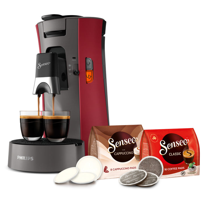 COFFEE MACHINE PHILIPS SENSEO CSA230/91 1.00 bar, 900.00 ml, BLACK/GRAY