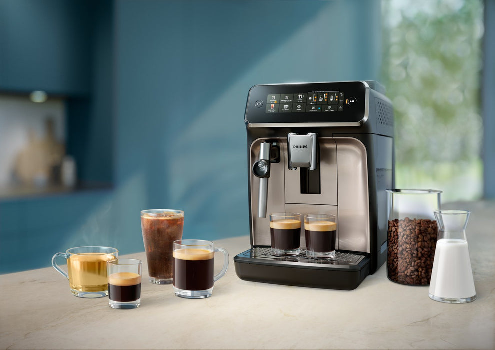 Philips Automatic Coffee Maker 3300 Series Panarello Plus EP3321/40, 1.8L, 230W, Touchscreen, Black EU