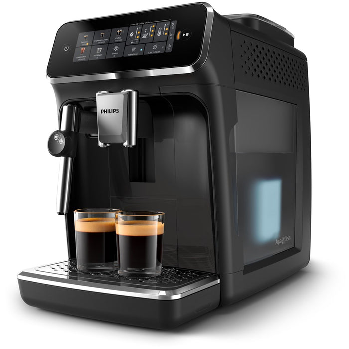 Philips Automatic Coffee Maker 3300 Series Panarello Plus EP3321/40, 1.8L, 230W, Touchscreen, Black EU