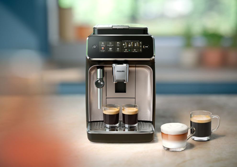 Philips Automatic Coffee Maker 3300 Series Panarello Plus EP3321/40, 1.8L, 230W, Touchscreen, Black EU