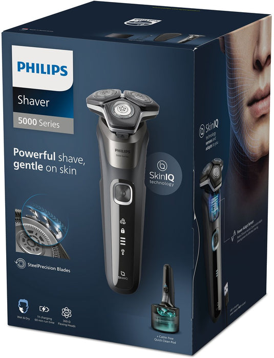 Philips SHAVER Series 5000 S5887/50 Wet and dry electric shaver with 3 accessories