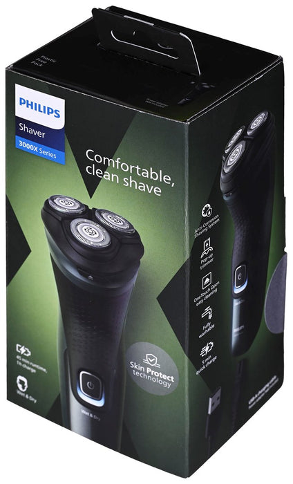 Philips X3052/00 men's shaver Rotation shaver Trimmer Black, Green