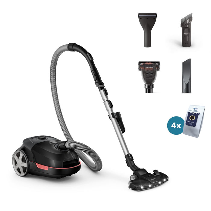Philips 6000 series XD6142/12 vacuum 4 L Cylinder vacuum Dry 900 W Dust bag