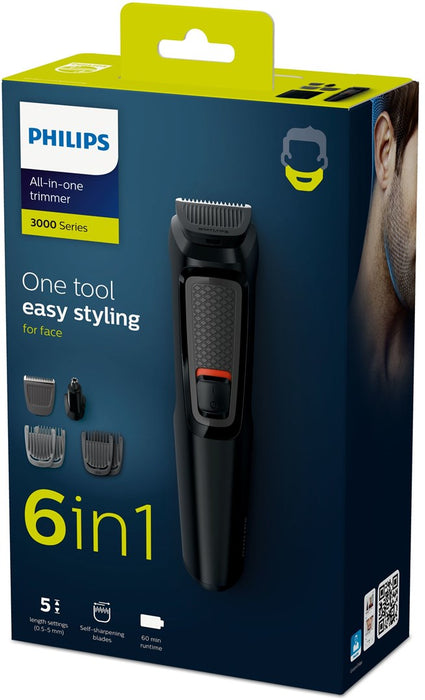 Philips MULTIGROOM Series 3000 MG3710/15 hair trimmers/clipper Black