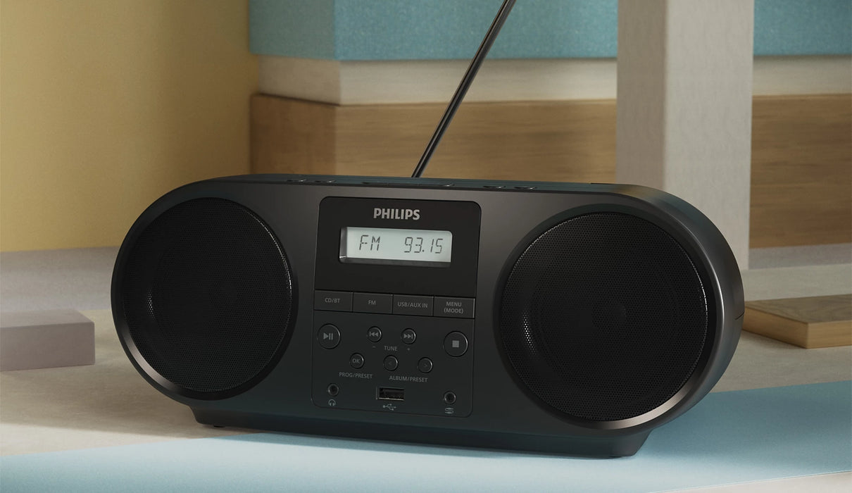 PHILIPS CD Player Radio Bluetooth 4W RMS black