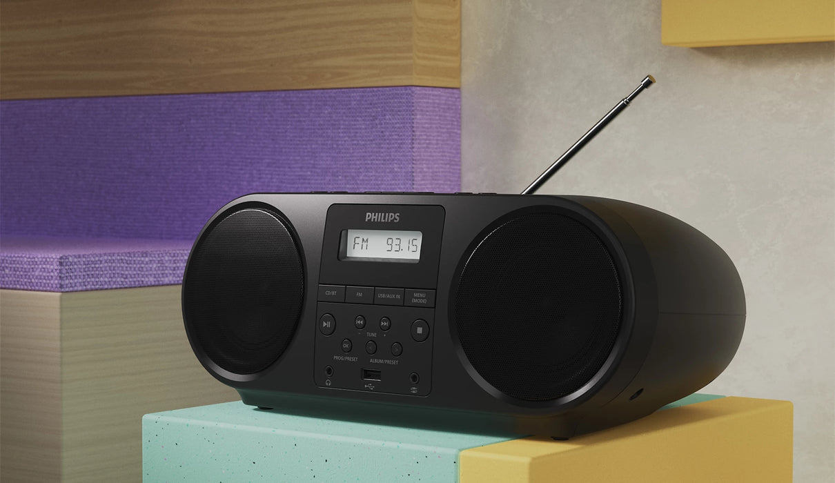 PHILIPS CD Player Radio Bluetooth 4W RMS black