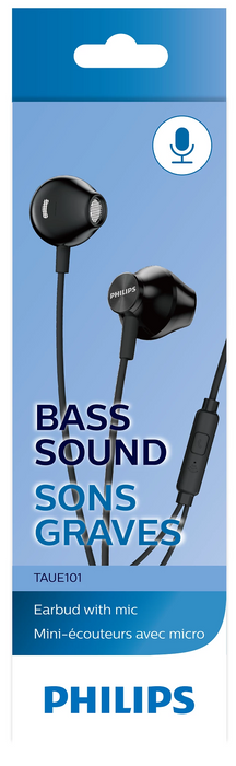 PHILIPS Headphones in-ear 14.2mm drivers open-back black