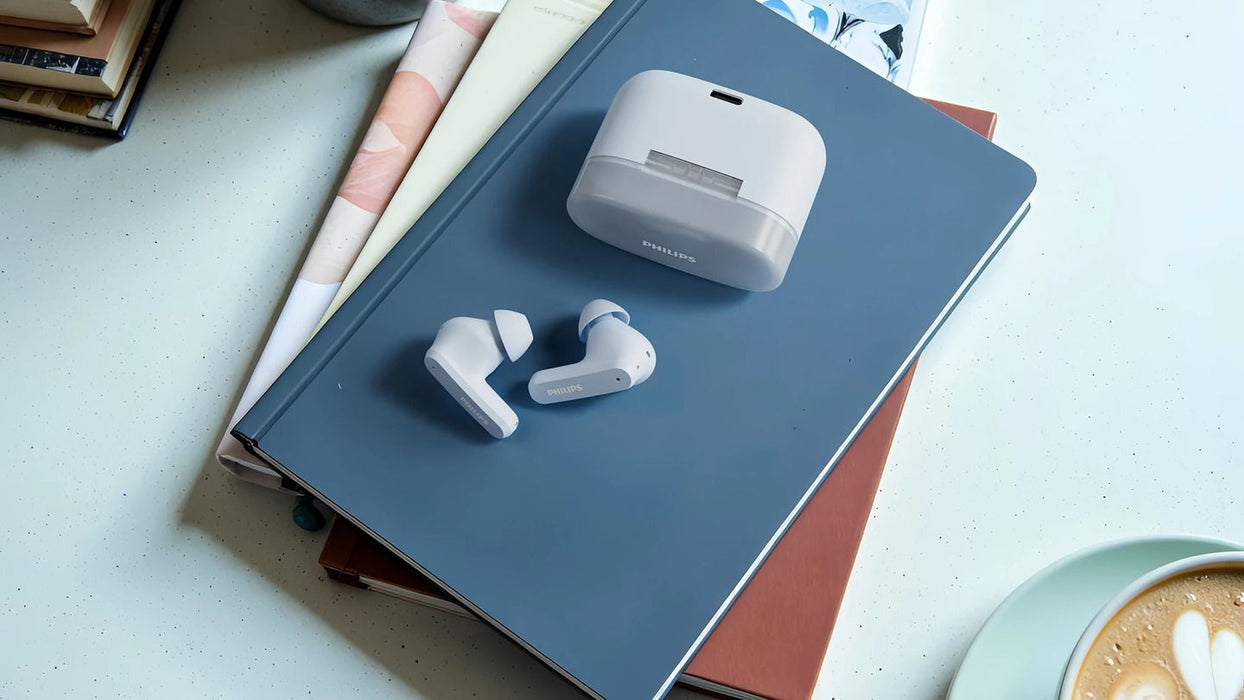 PHILIPS Bluetooth in-ear headphones up to 32 hours playtime blue