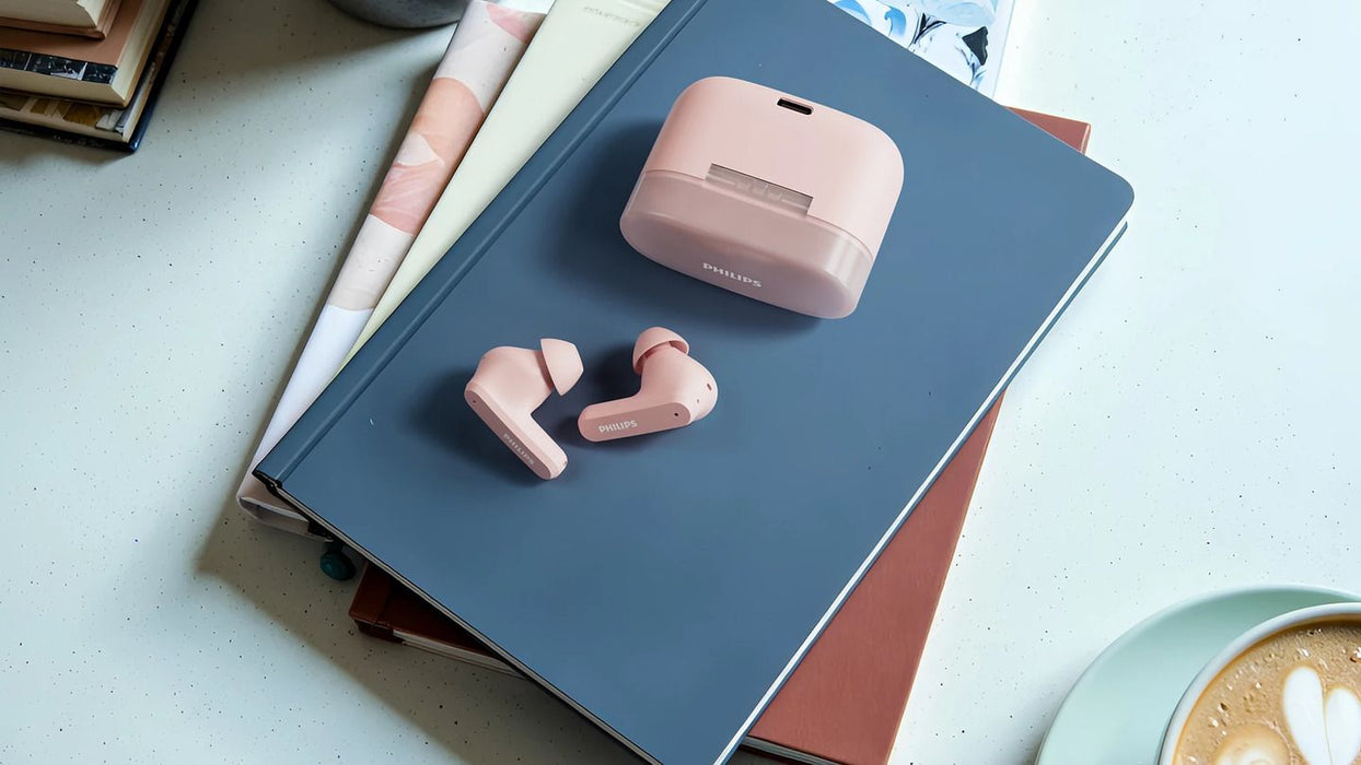 PHILIPS Bluetooth in-ear headphones up to 32 hours playtime pink