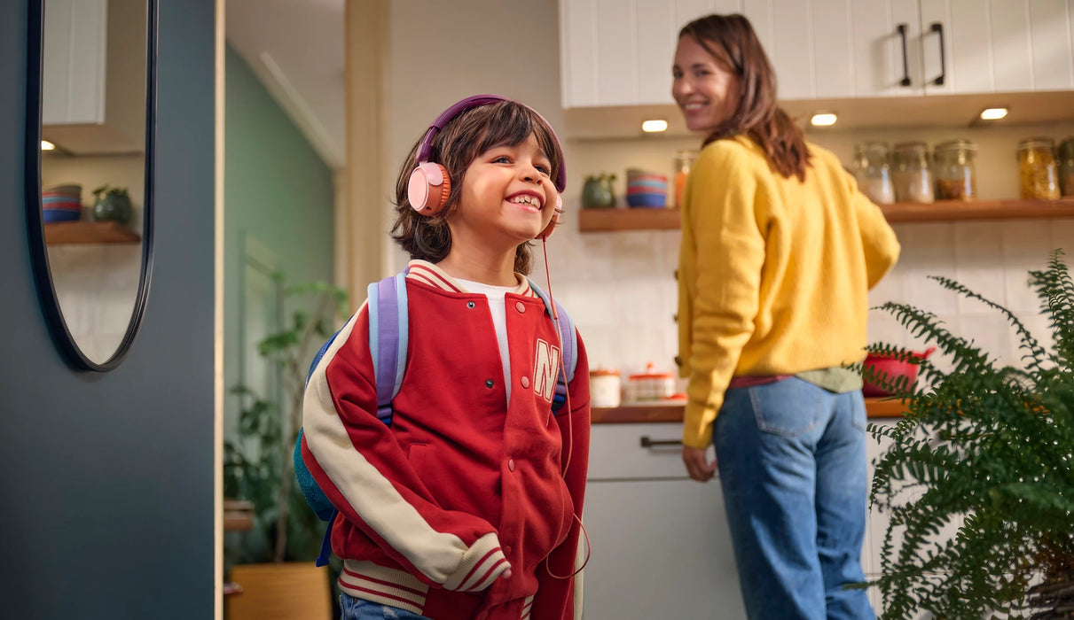PHILIPS Kids Bluetooth headphones maximum volume limited to 85 dB Magenta Purple