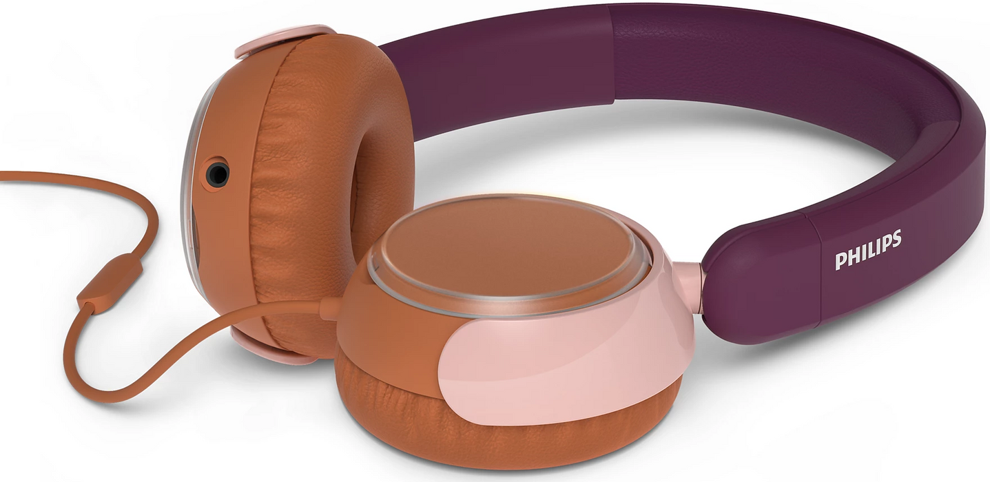 PHILIPS Kids Bluetooth headphones maximum volume limited to 85 dB Magenta Purple