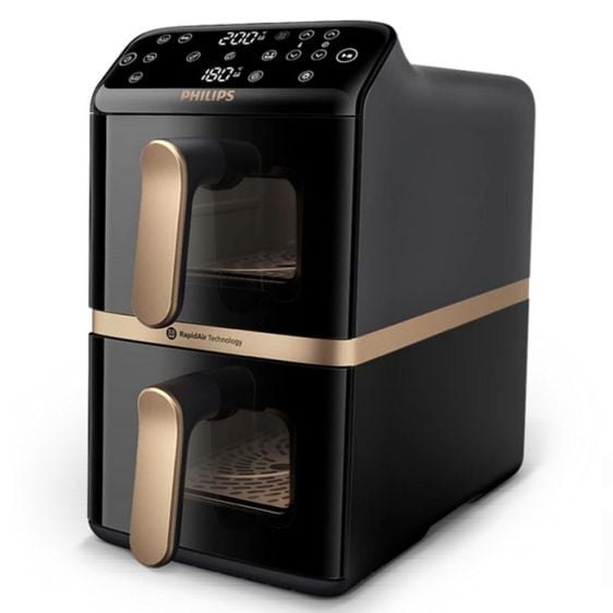 Airfryer PHILIPS NA462/70 Airfryer 4000 Series, 10 l, double basket
