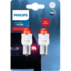 PHILIPS ULTINION PRO3000SI P21W RED LED 1,75W 12V CARTON BLISTER X2 PCS
