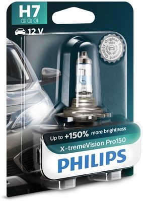 PHILIPS X-TREMEVISION PRO150 H7 3400K 55W 12V CARTON BLISTER 1 PCS