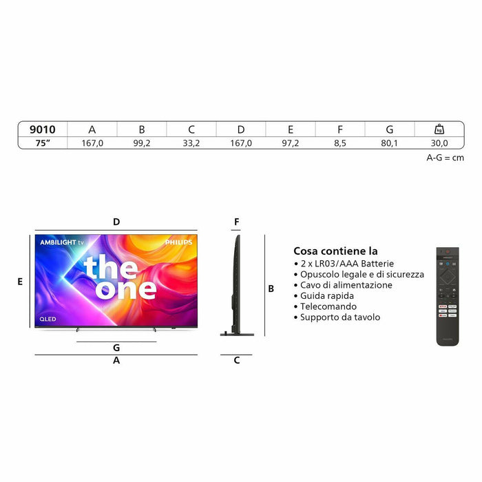 Smart TV Philips 75PUS9010/12 4K Ultra HD 75" LED