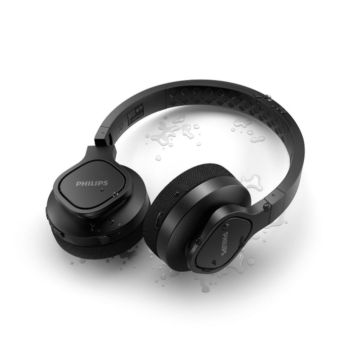 PHILIPS Wireless sport headphones with mic black