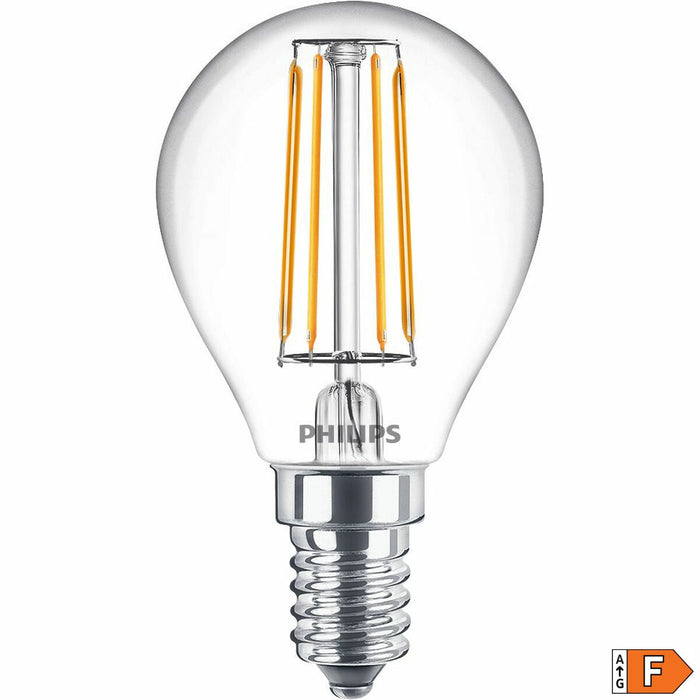 Spherical LED Light Bulb Philips Equivalent E14 40 W F (4000 K)