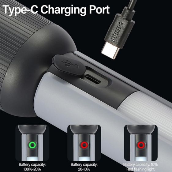 LED flashlight PHILIPS SFL1183/10, 400 Lumens