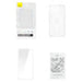 Phone case Baseus Magnetic Crystal Clear for iPhone 13 (transparent) with all-tempered-glass screen protector