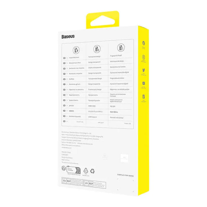 Phone Case for iP 14 PRO Baseus OS-Lucent Series (Clear) - Protective cases for smartphones<<<Cases<<<GSM