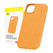Phone Case for iPhone 15 Pro Baseus Fauxther Series (Orange) - Protective cases for smartphones<<<Cases<<<GSM