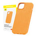 Phone Case for iPhone 15 Pro Baseus Fauxther Series (Orange) - Protective cases for smartphones<<<Cases<<<GSM