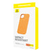 Phone Case for iPhone 15 Pro Baseus Fauxther Series (Orange) - Protective cases for smartphones<<<Cases<<<GSM