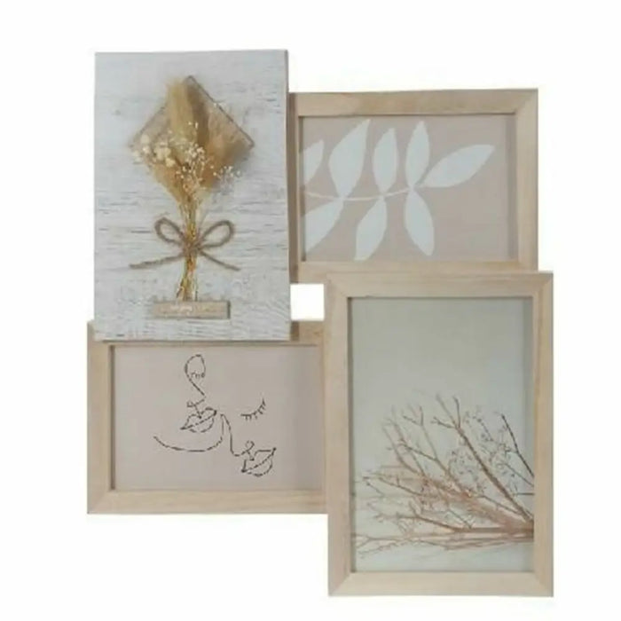 Photo frame DKD Home Decor 31 x 2,4 x 34 cm Crystal Natural Shabby Chic - Декорация и Осветление<<<Дом