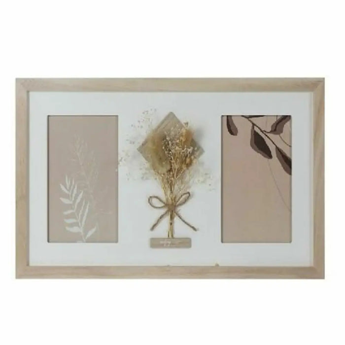 Photo frame DKD Home Decor 39 x 1,2 x 22 cm Crystal Natural White Shabby Chic - Декорация и Осветление<<<Дом