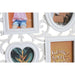 Photo frame DKD Home Decor 8 photos Crystal White PP (58 x 2 x 37,5 cm) (2 Units) - Декорация и Осветление<<<Дом