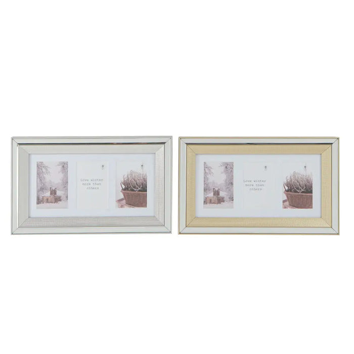 Photo frame DKD Home Decor Crystal polystyrene Golden Silver Traditional 47 x 2 x 29 cm (2 Units) - Декорация и