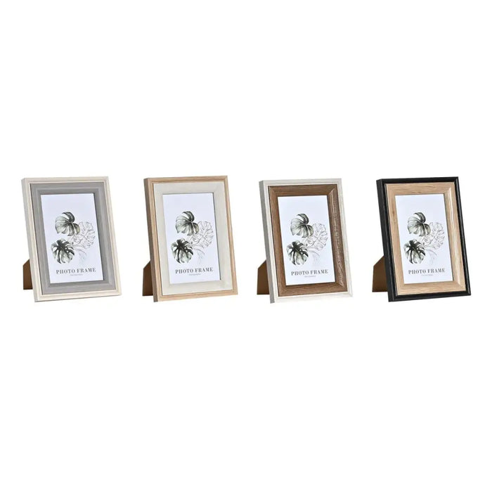Photo frame DKD Home Decor Grey Beige Brown White Tropical MDF Wood (15 x 1,5 x 20 cm) (4 Units) - Декорация и