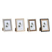 Photo frame DKD Home Decor Grey Beige Brown White Tropical MDF Wood (15 x 1,5 x 20 cm) (4 Units) - Декорация и